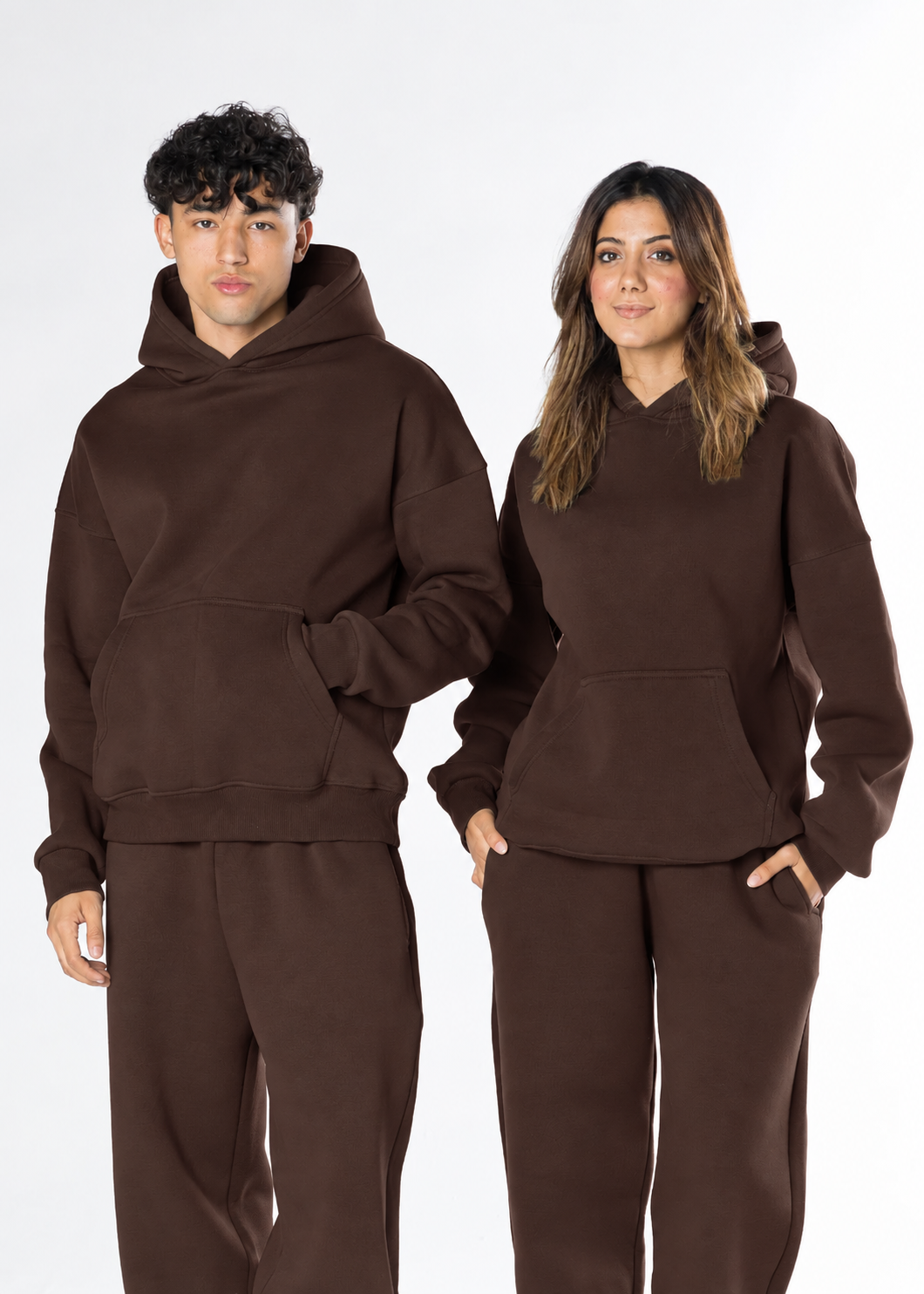 Oversized Hoodie - Brown