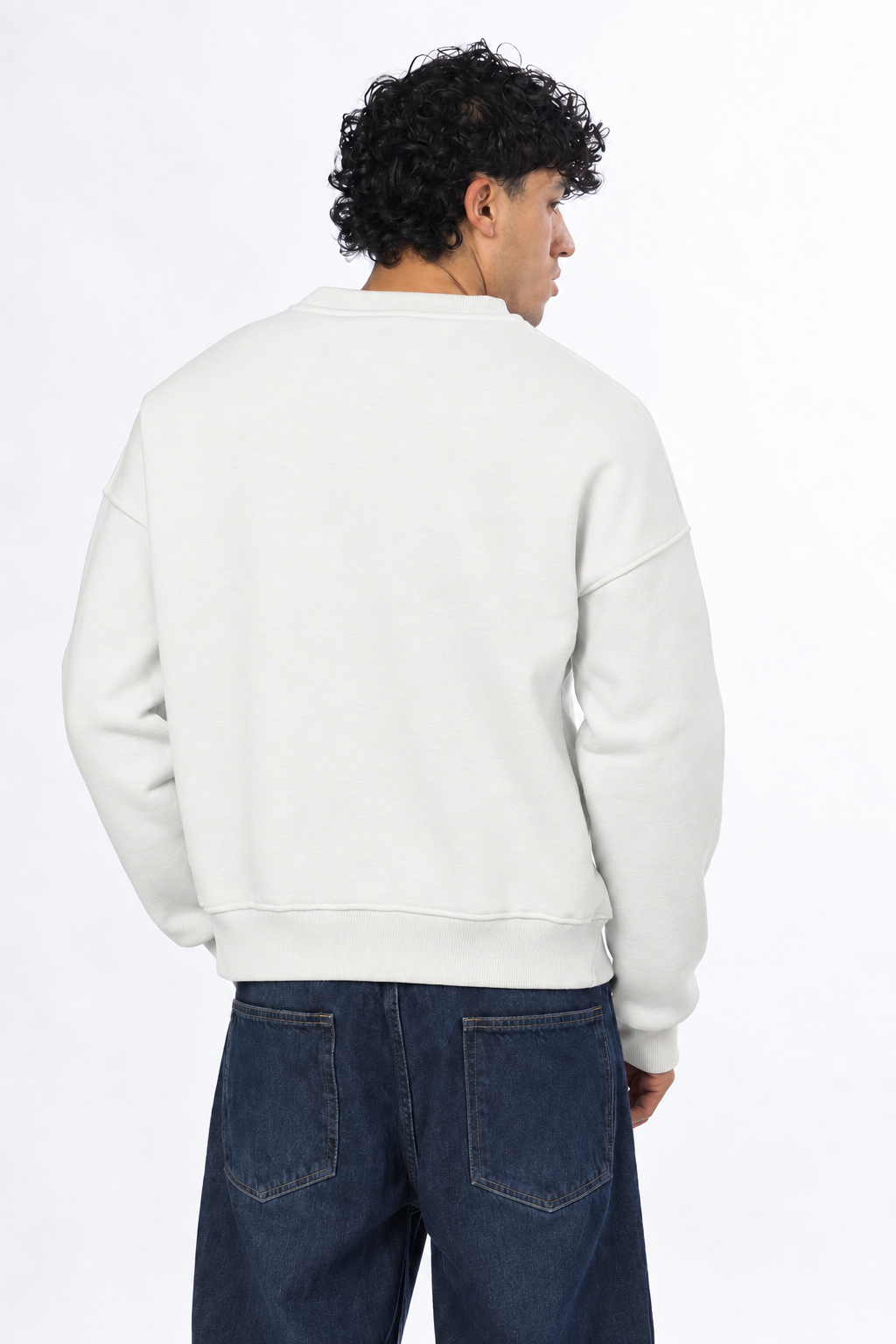 Boxy fit crewneck - White