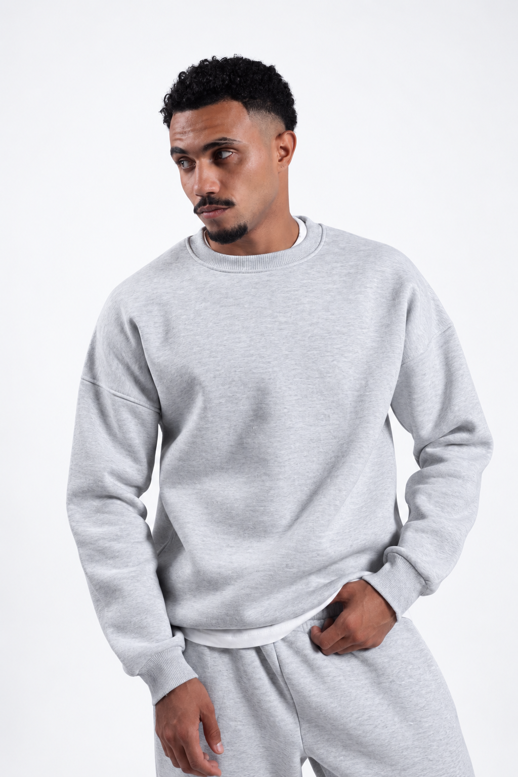 Oversized Crewneck - Ash Grey