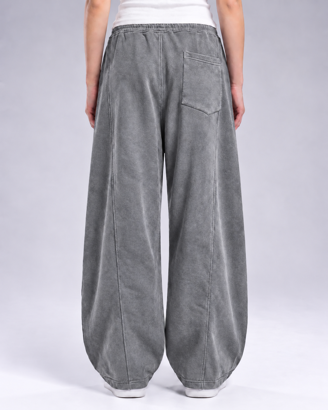 Baggy Sweatpants - Washed gery