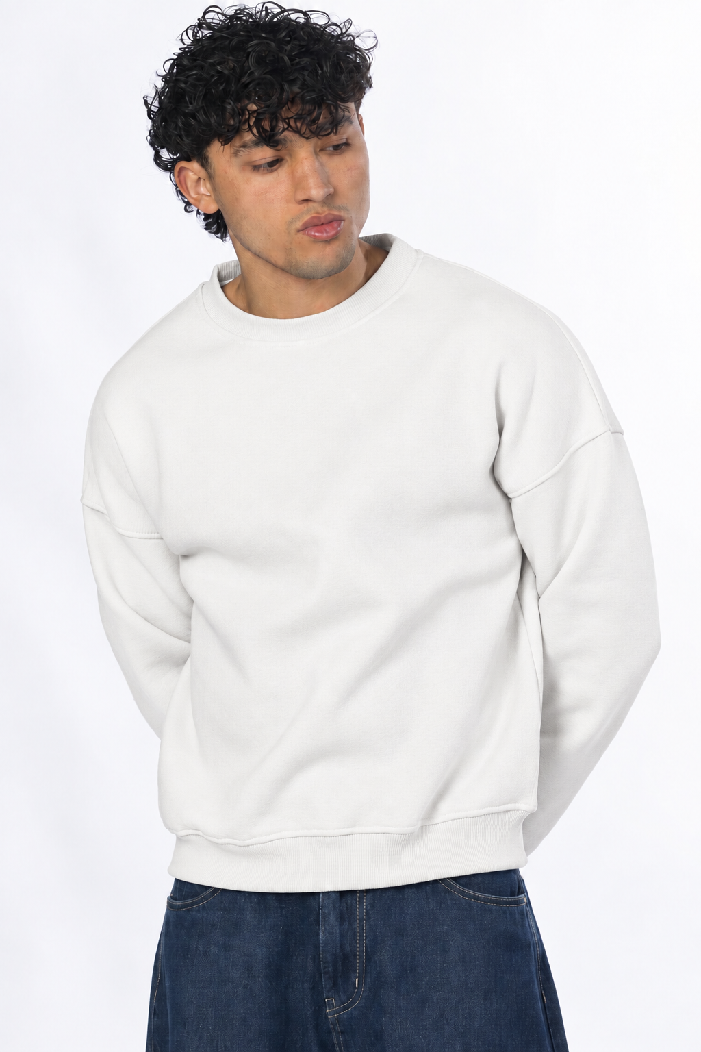 Boxy fit crewneck - White