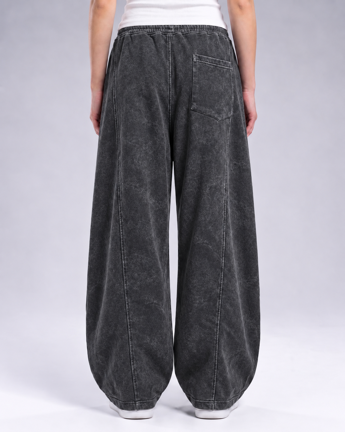 Baggy Sweatpants - Washed Black