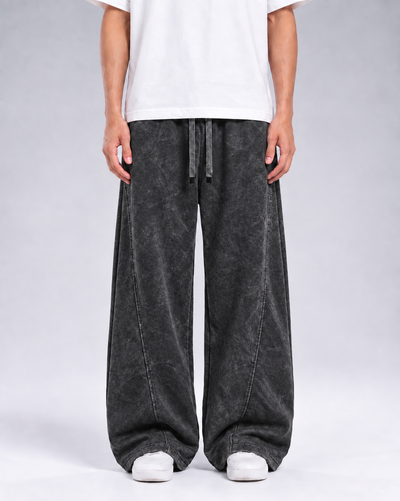 Baggy Sweatpants - Washed Black
