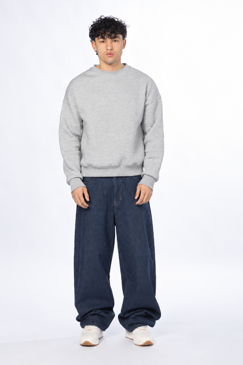 Boxy fit crewneck - Ash Grey