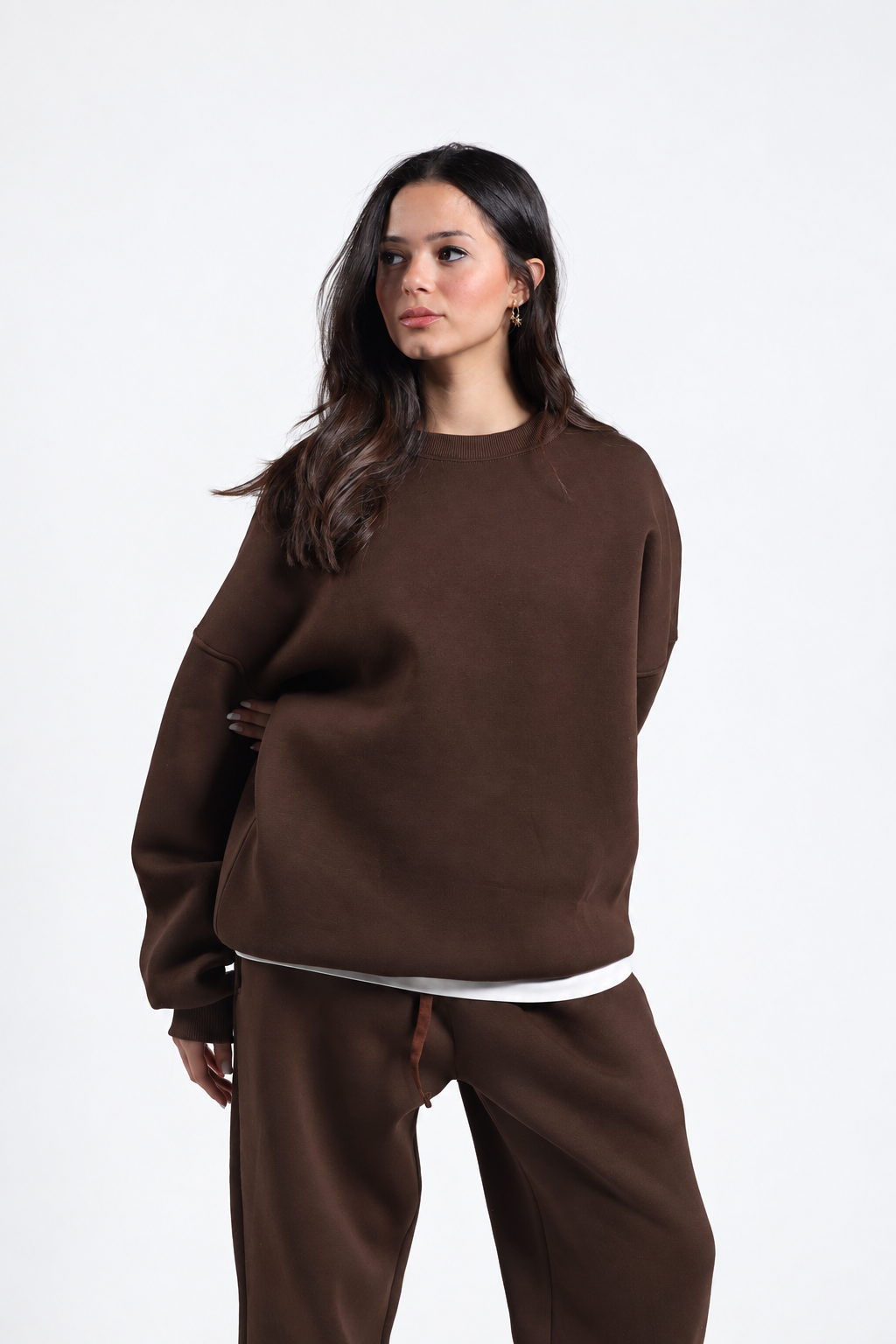 Oversized Crewneck - Brown