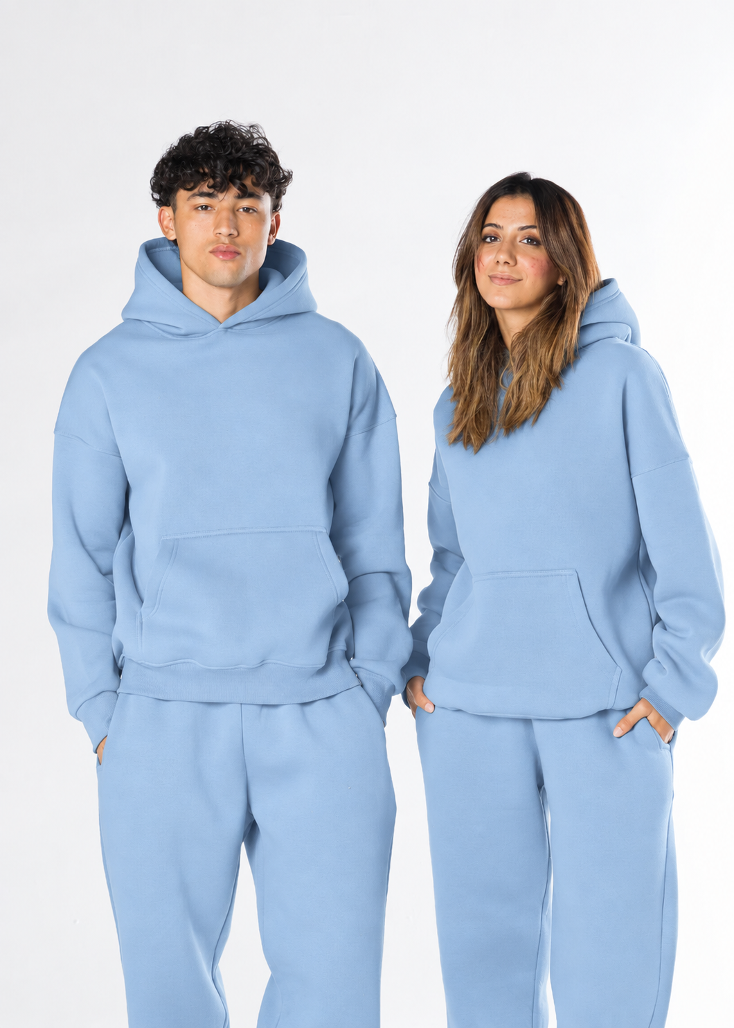 Oversized Hoodie - Baby Blue
