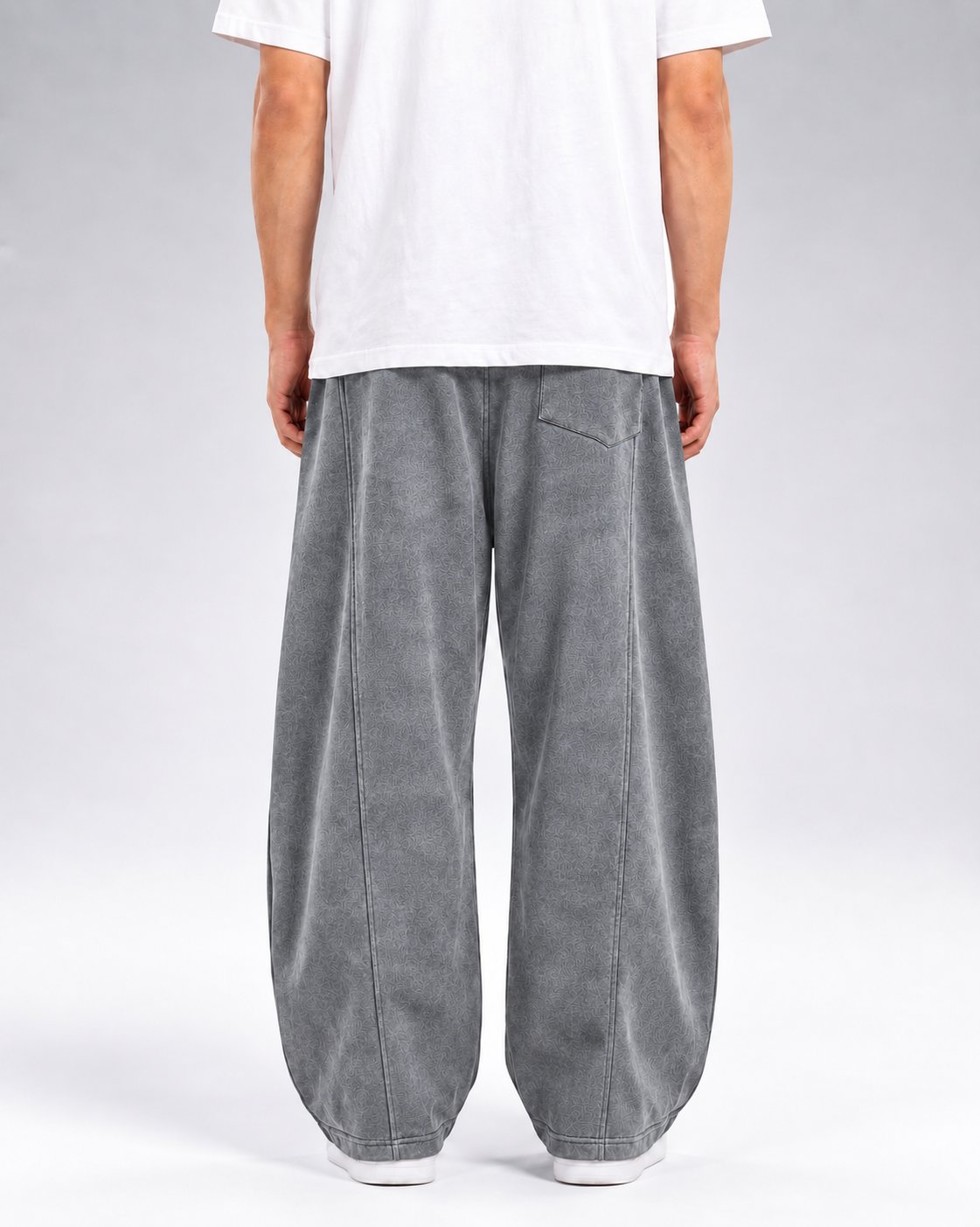 Baggy Sweatpants - Washed gery
