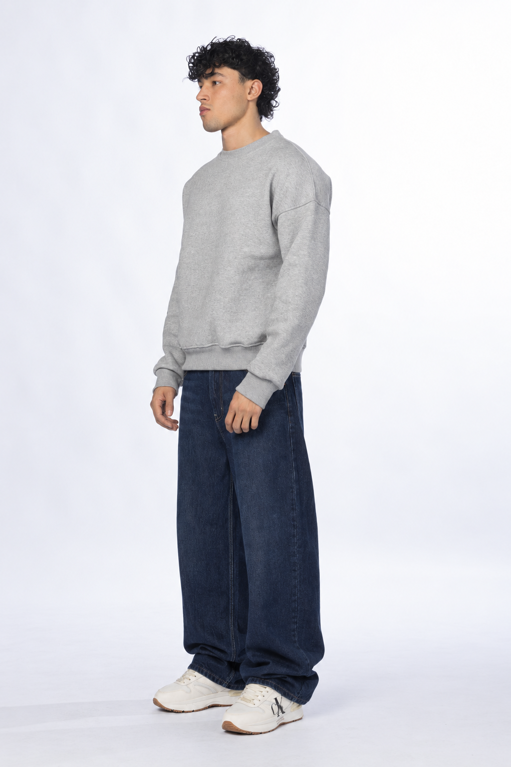 Boxy fit crewneck - Ash Grey