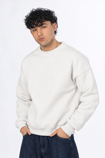 Boxy fit crewneck - White