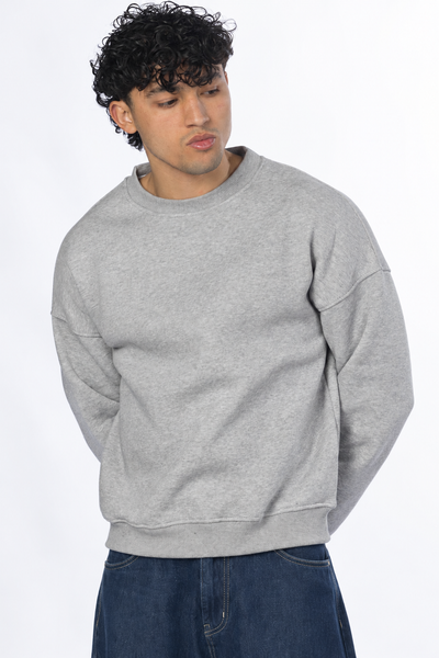 Boxy fit crewneck - Ash Grey