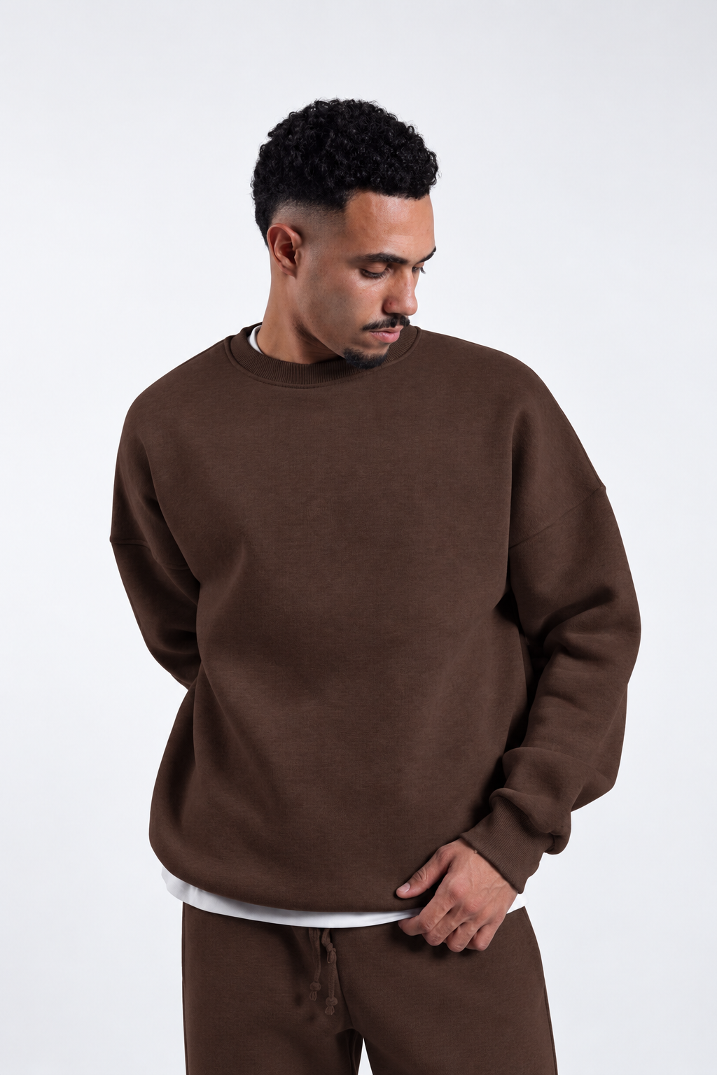Oversized Crewneck - Brown