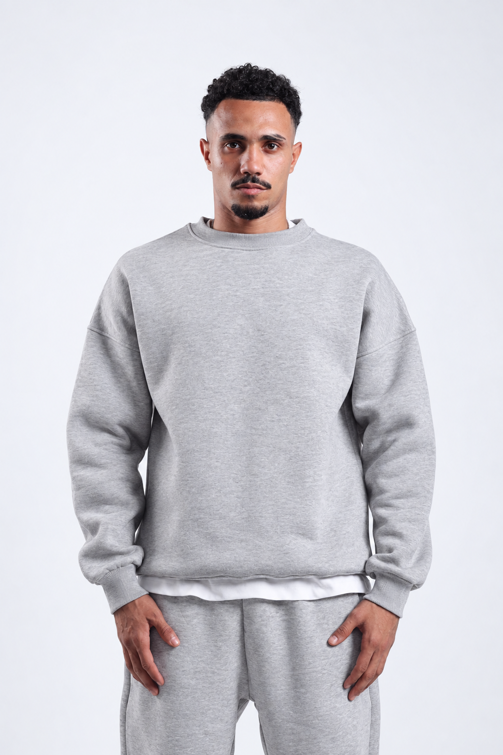 Oversized Crewneck - Ash Grey