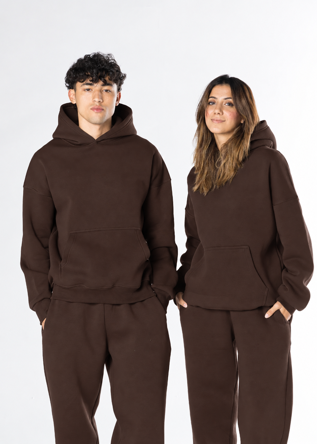 Oversized Hoodie - Brown