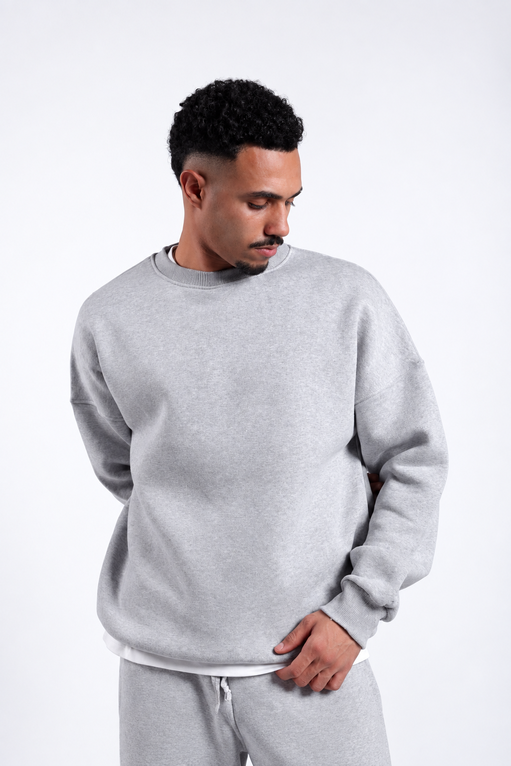 Oversized Crewneck - Ash Grey