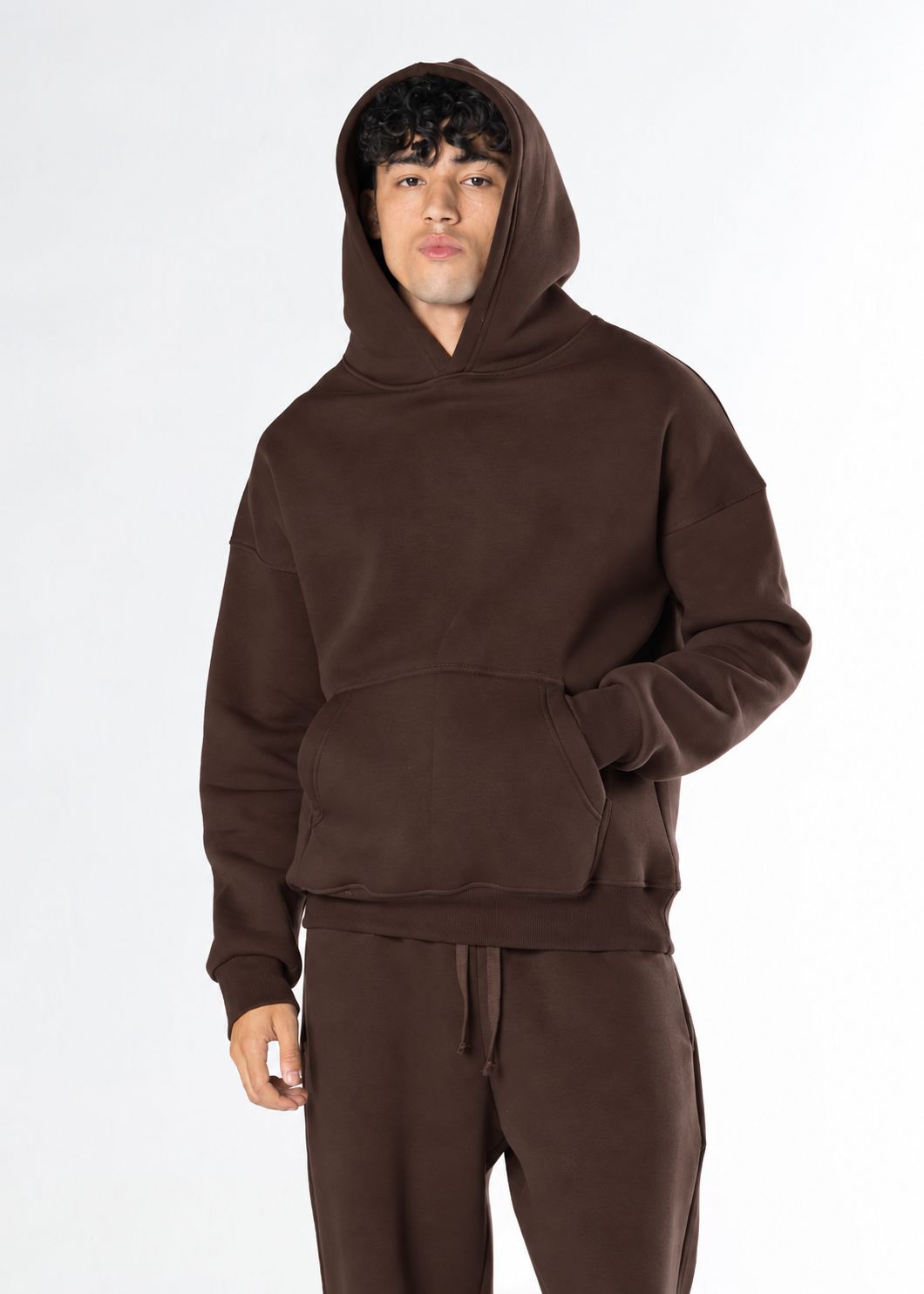 Oversized Hoodie - Brown