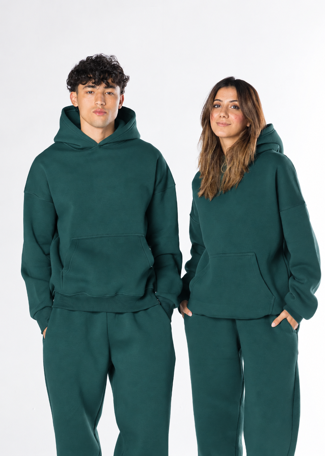 Oversized Hoodie - Petrol Green