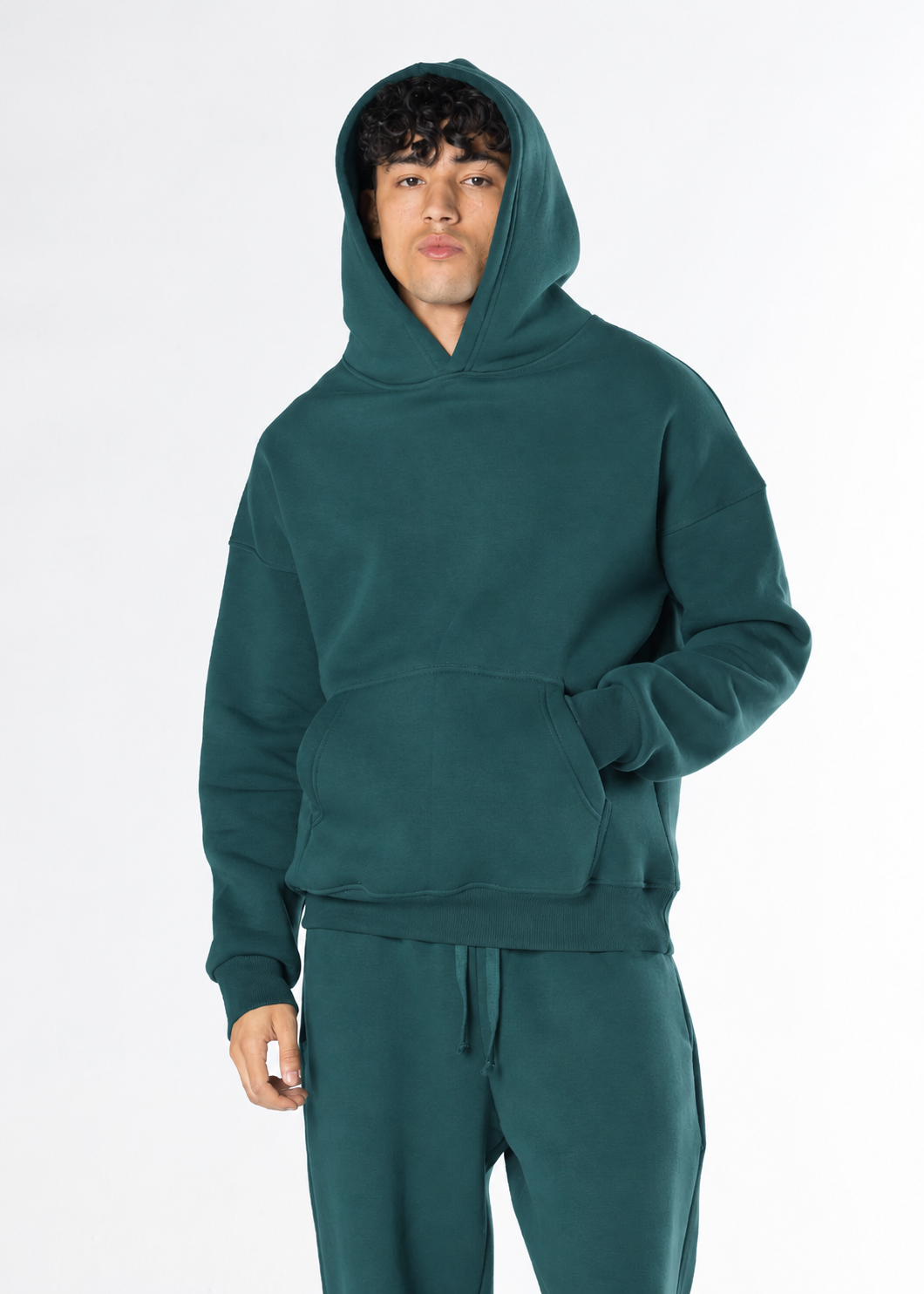 Oversized Hoodie - Petrol Green