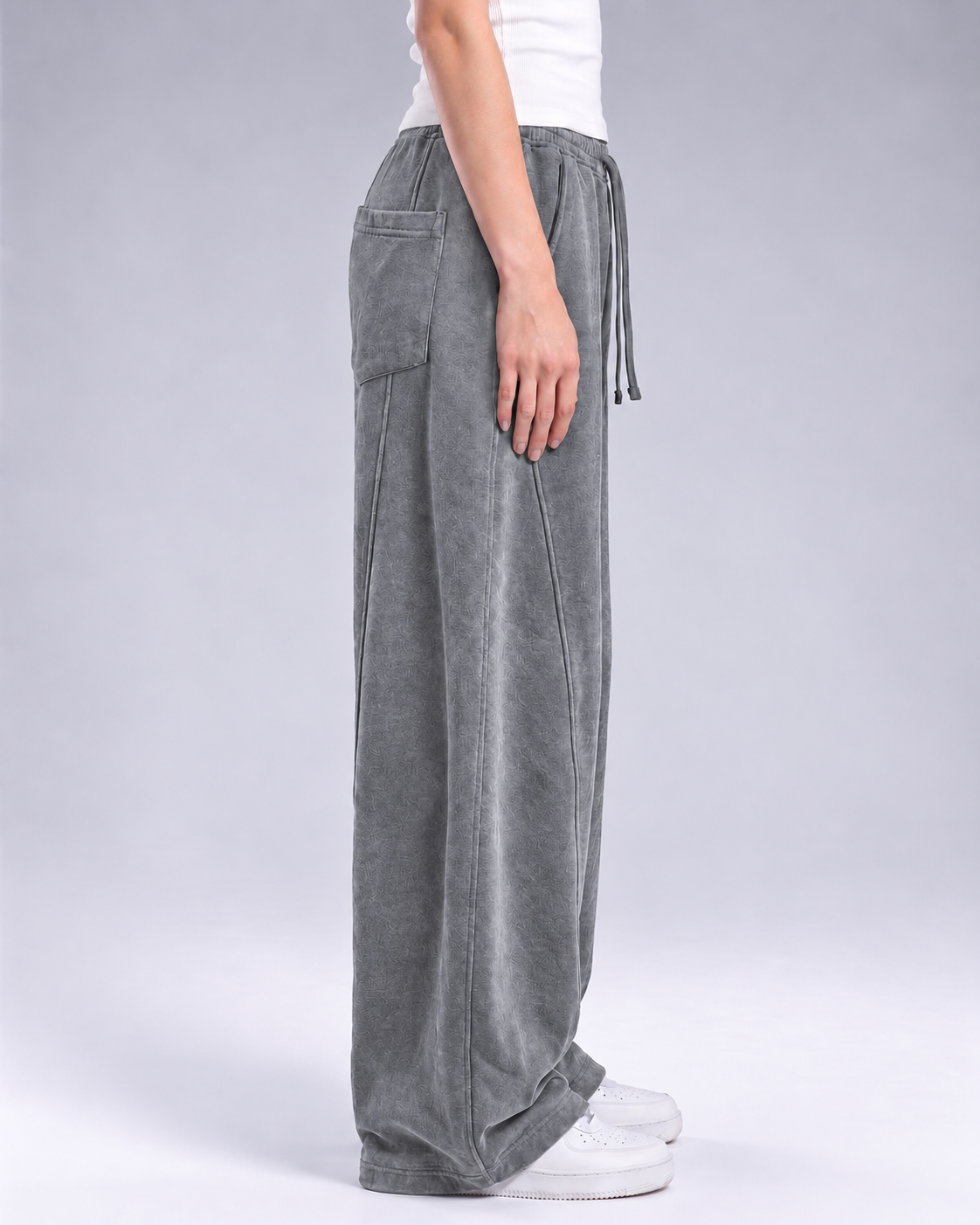 Baggy Sweatpants - Washed gery