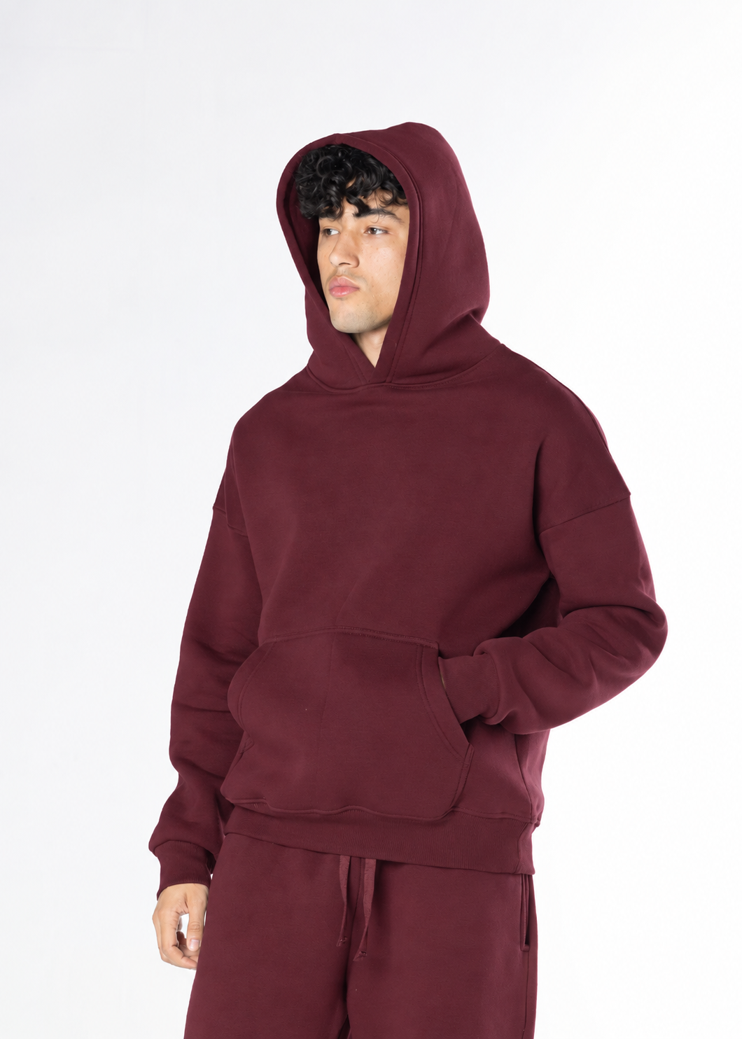 Oversized Hoodie - Burgundy