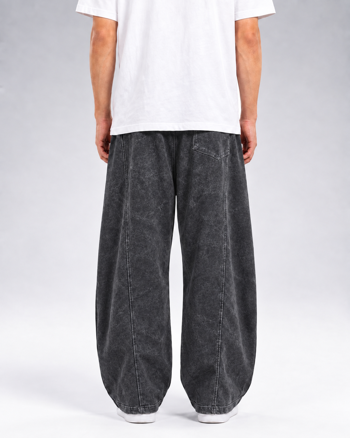 Baggy Sweatpants - Washed Black