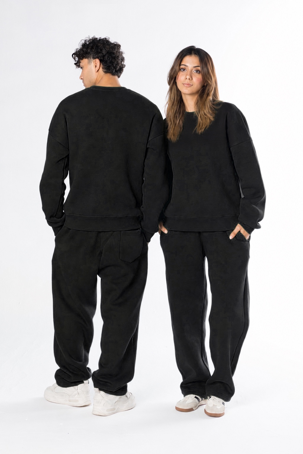Blankwear Oversized Crewneck Set - Black - view 2