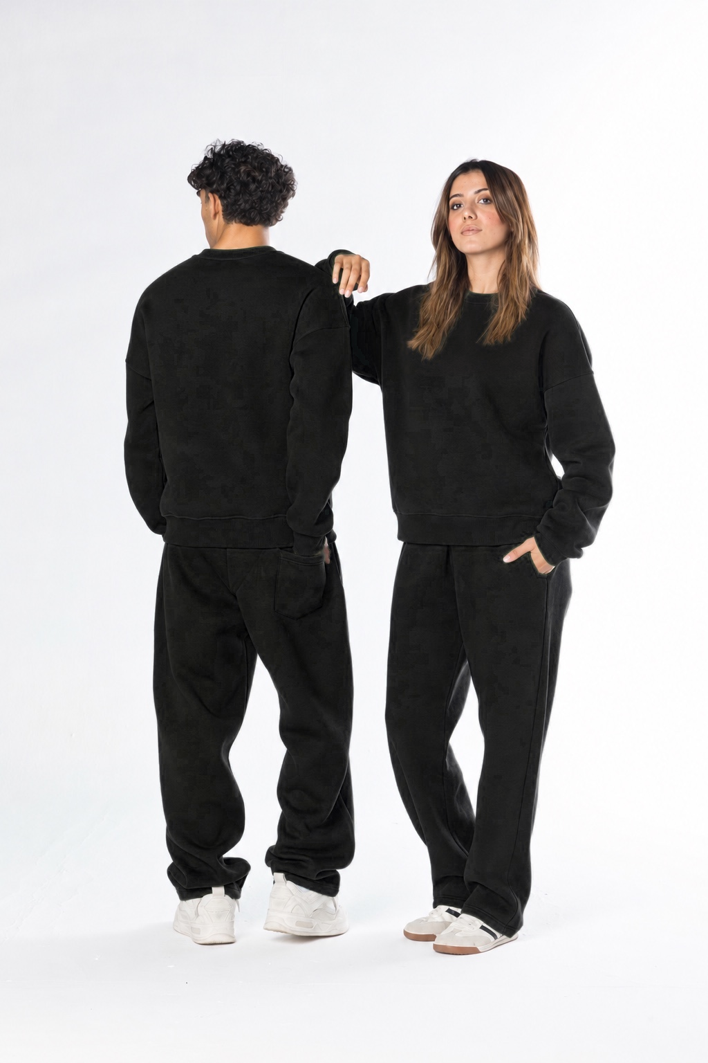 Blankwear Oversized Crewneck Set - Black - view 3