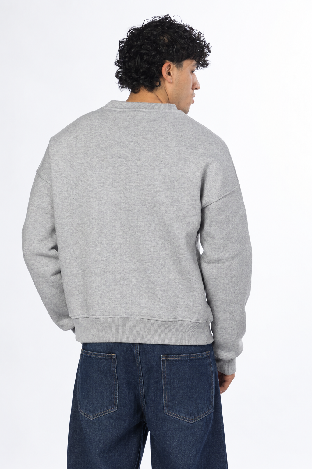 Boxy fit crewneck - Ash Grey