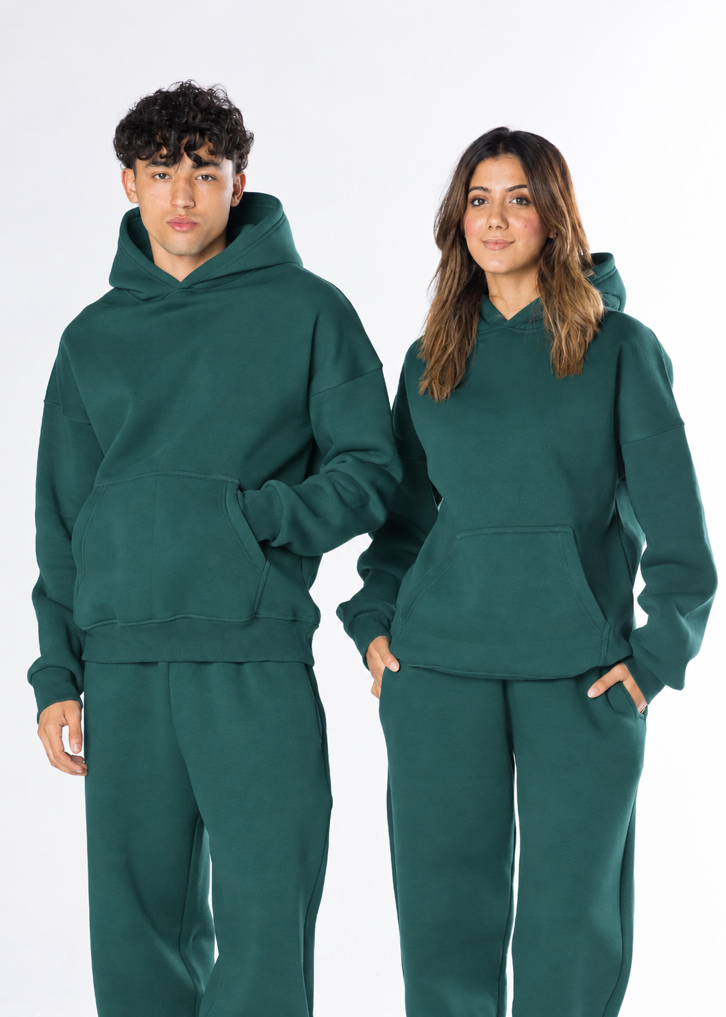 Oversized Hoodie - Petrol Green