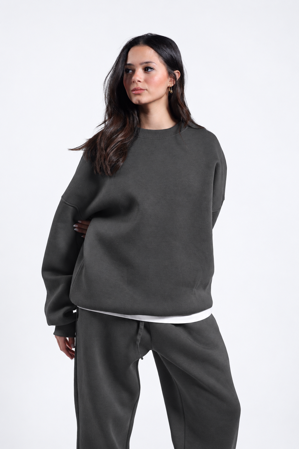 Oversized Crewneck - Dark Grey