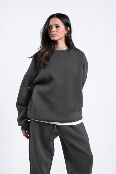 Oversized Crewneck - Dark Grey