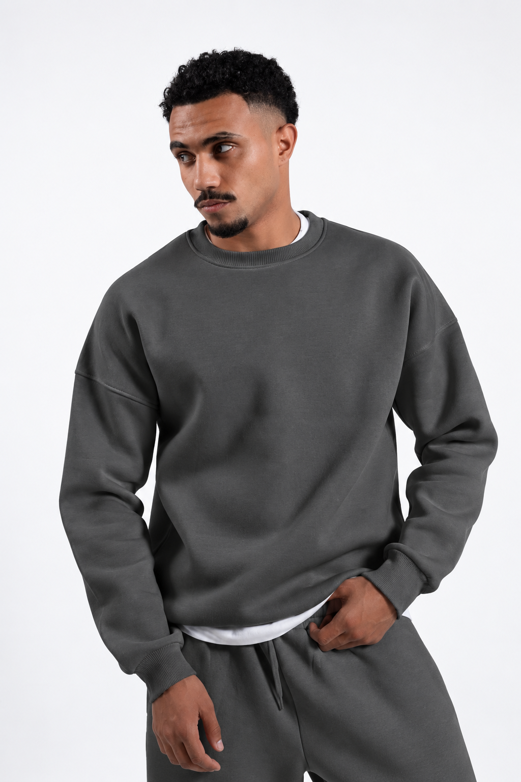 Oversized Crewneck - Dark Grey
