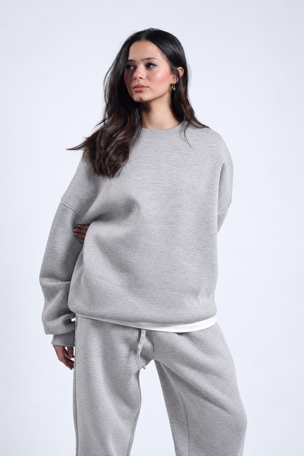 Oversized Crewneck - Ash Grey