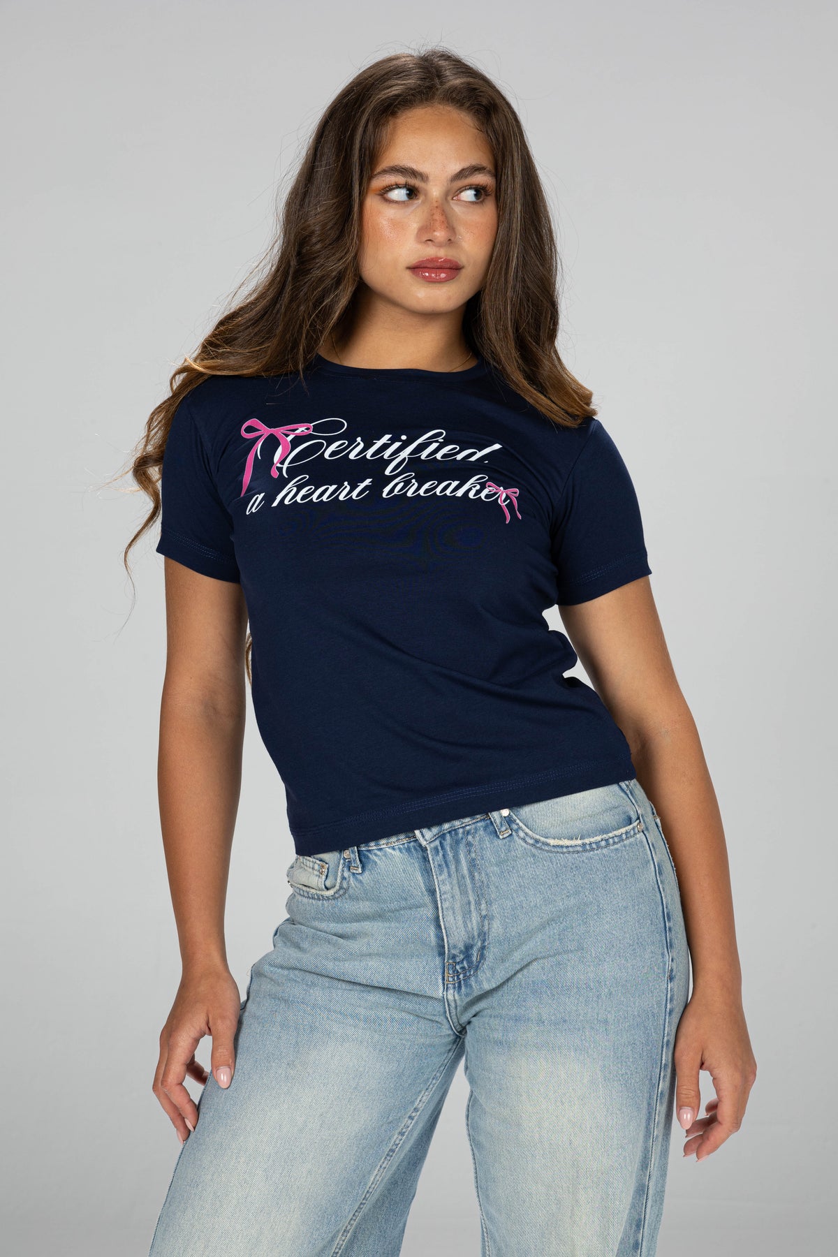 Certified baby tee - Navy blue