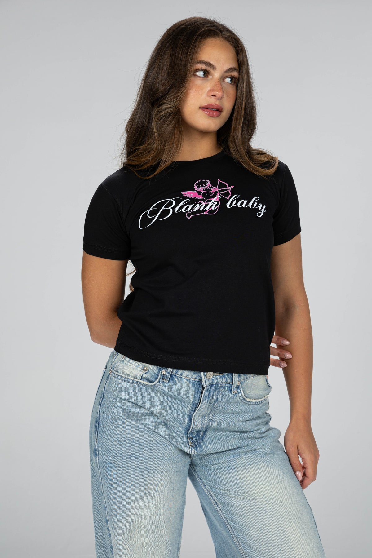 Cupid baby tee - Black
