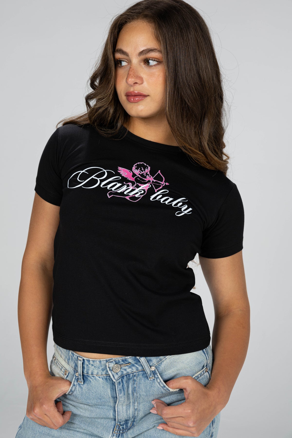 Cupid baby tee - Black