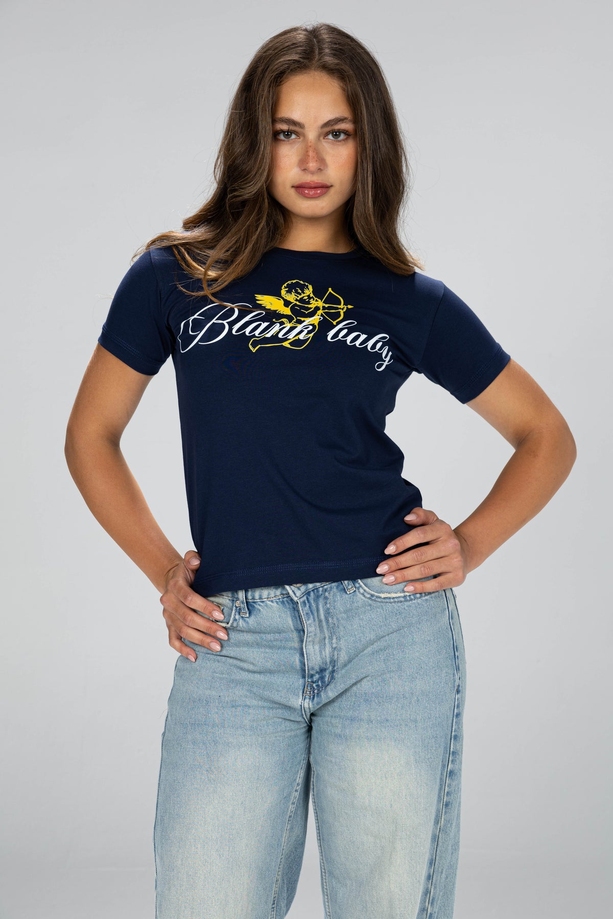 Cupid baby tee - Navy blue
