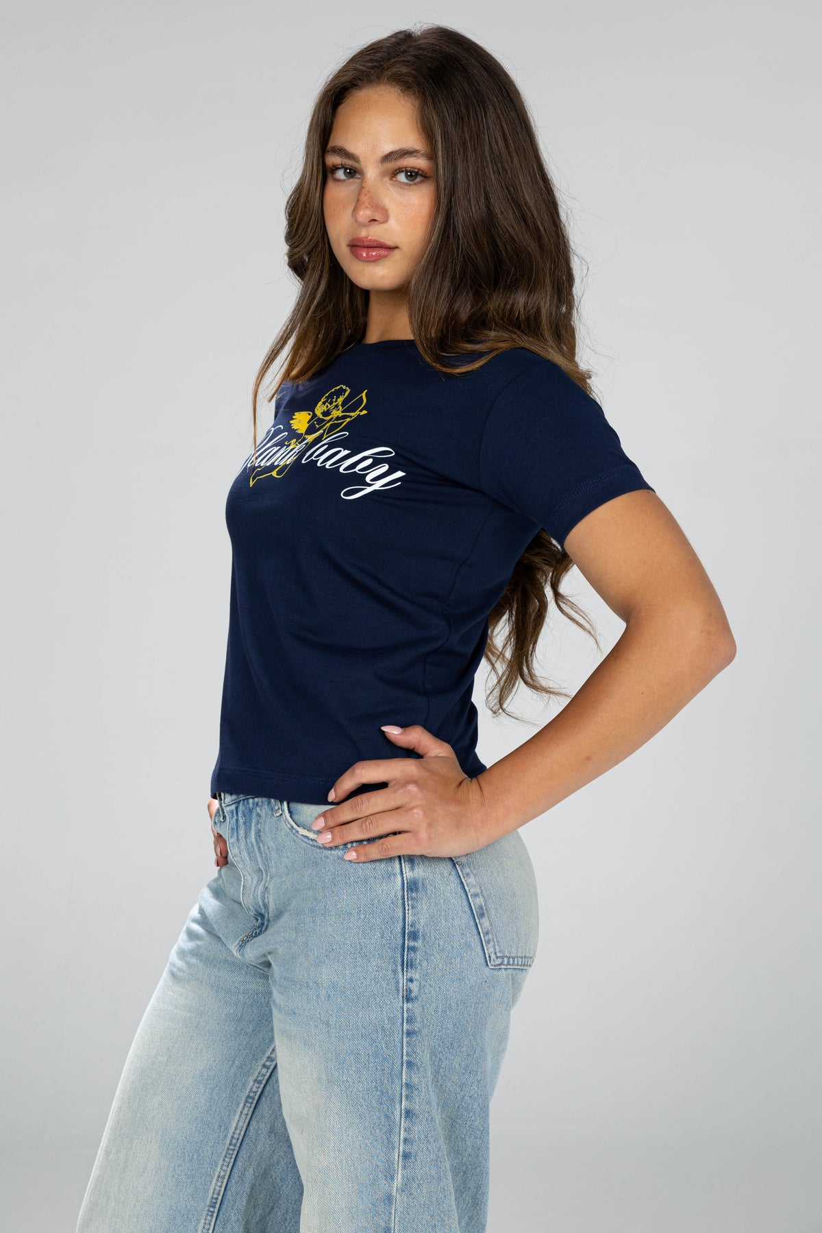 Cupid baby tee - Navy blue