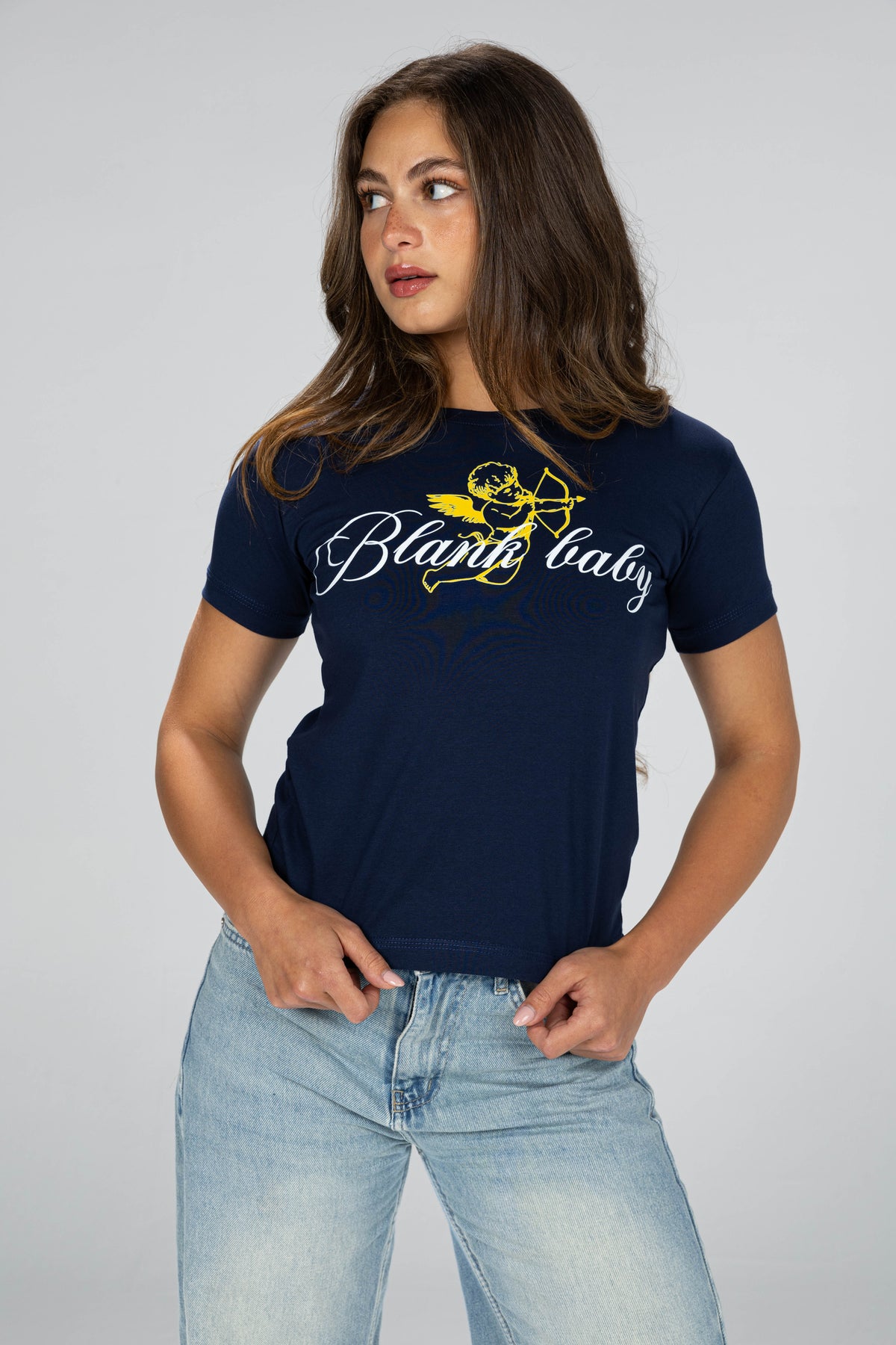 Cupid baby tee - Navy blue