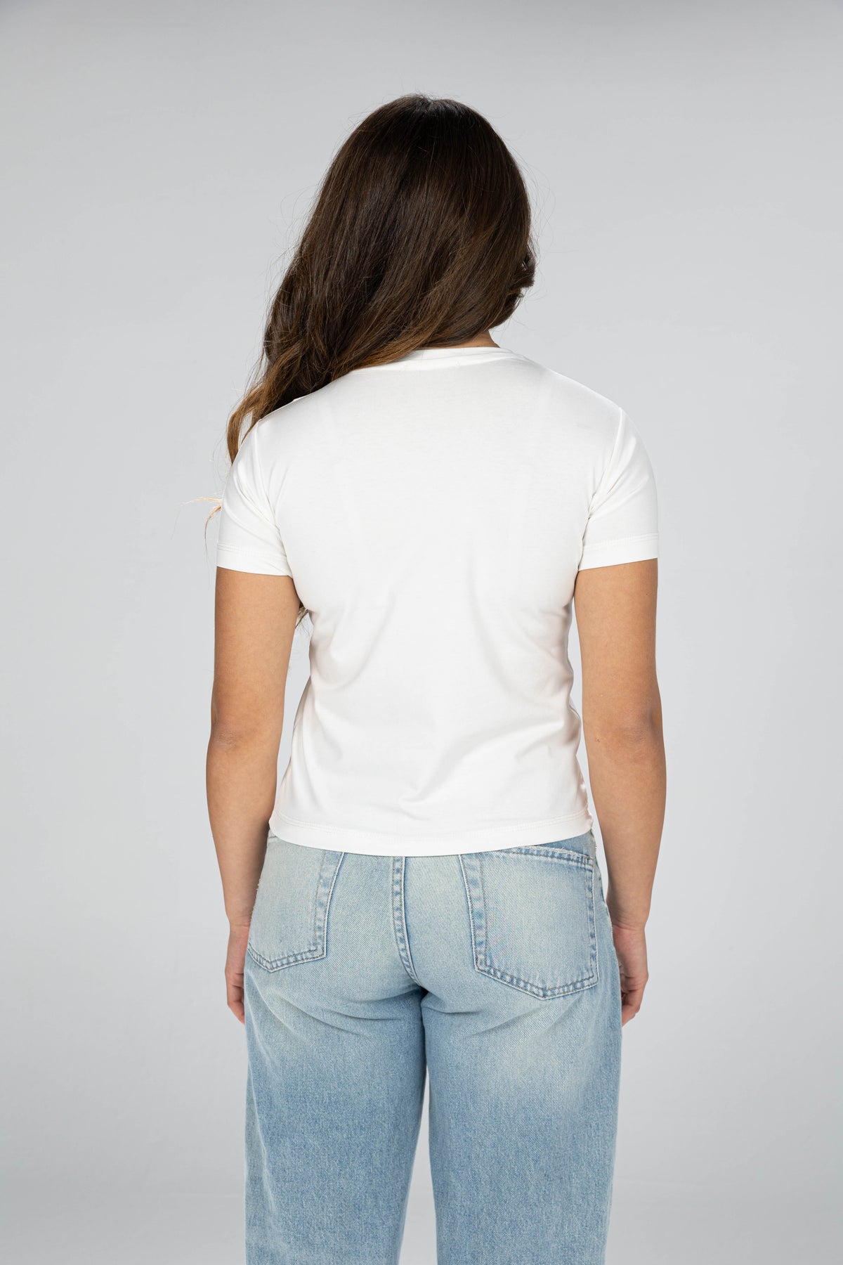 Gaze baby tee - white