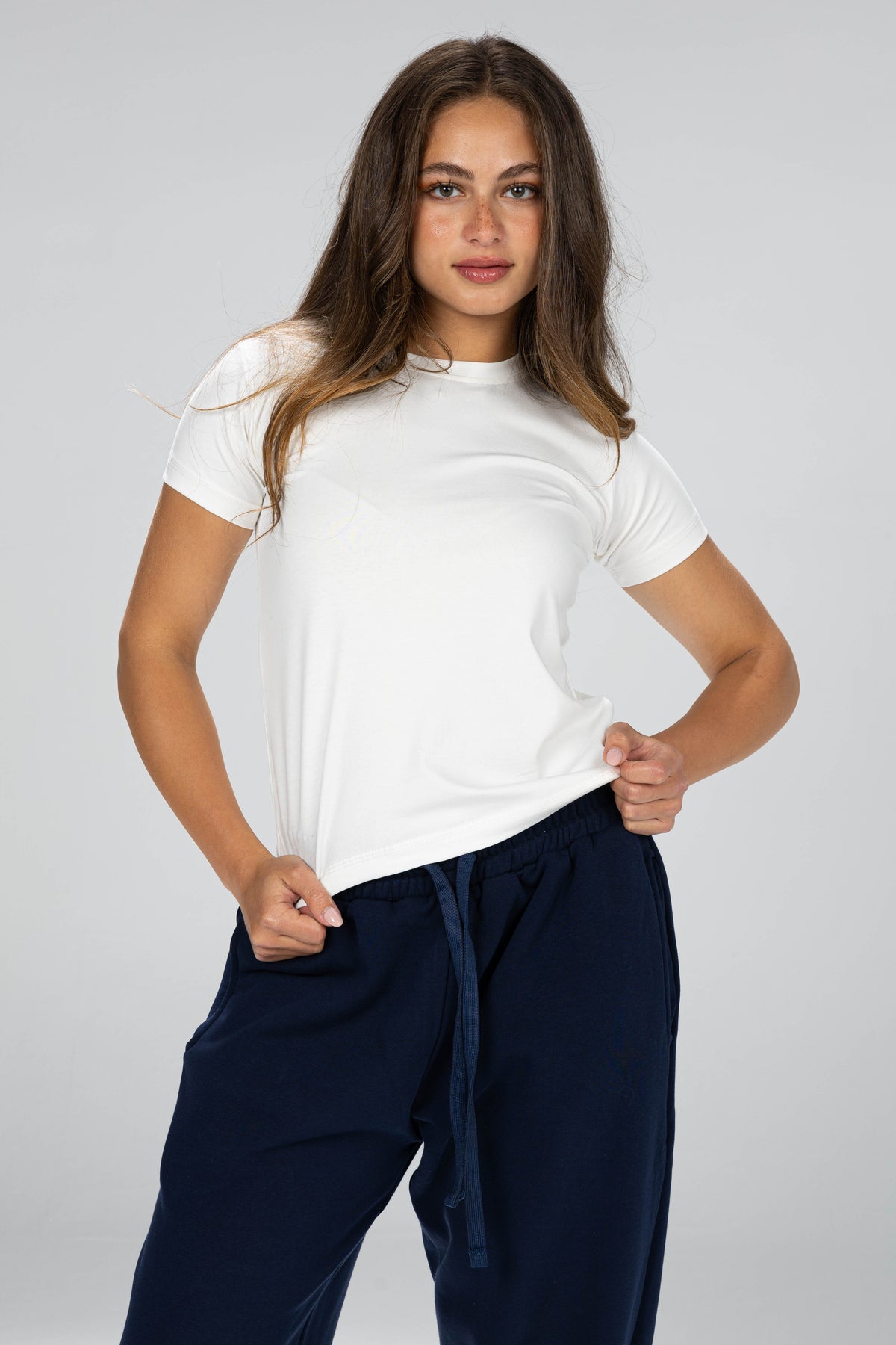 blank baby      tee - white