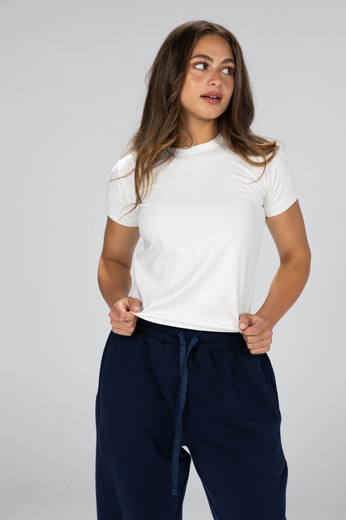 blank baby      tee - white
