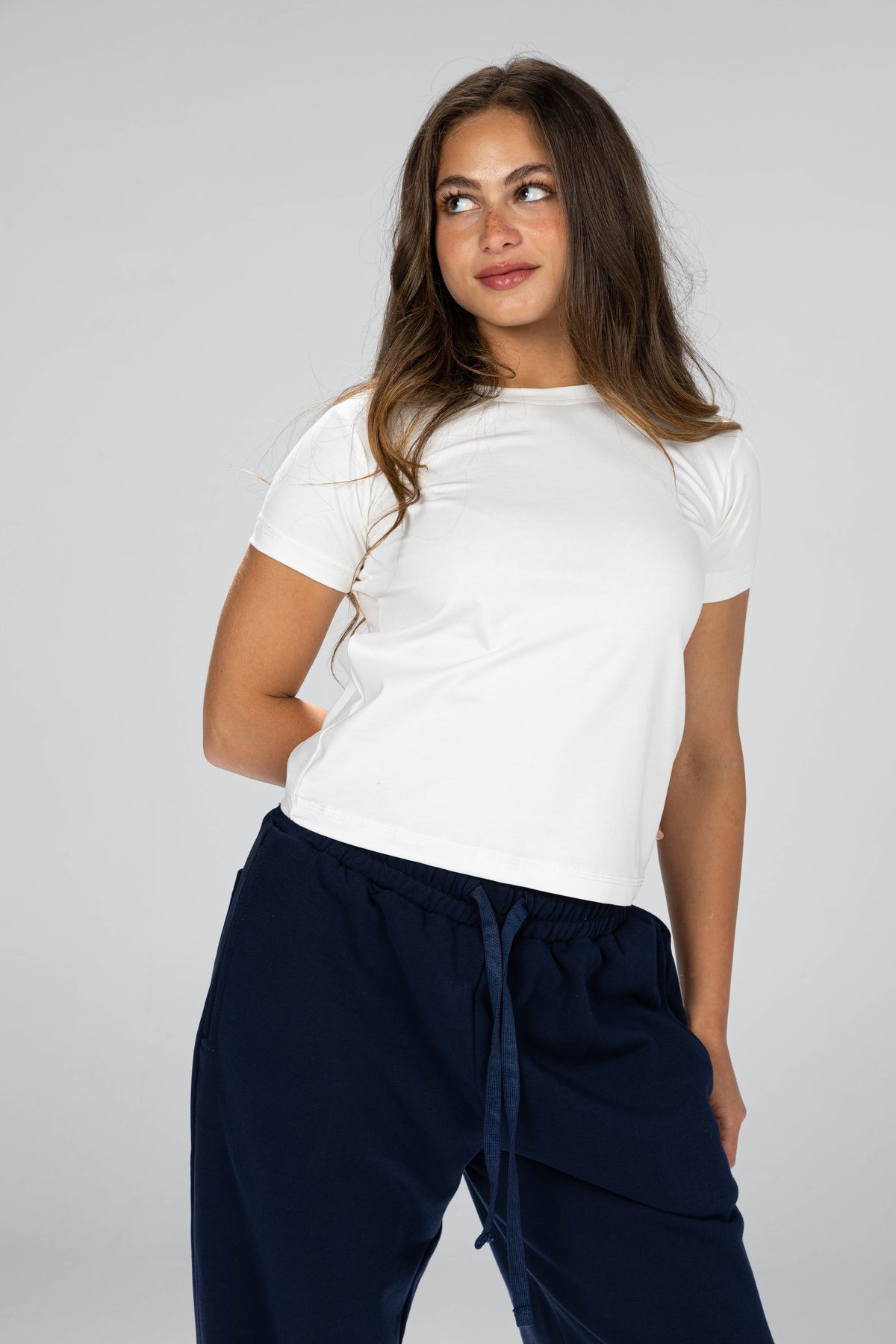 blank baby      tee - white