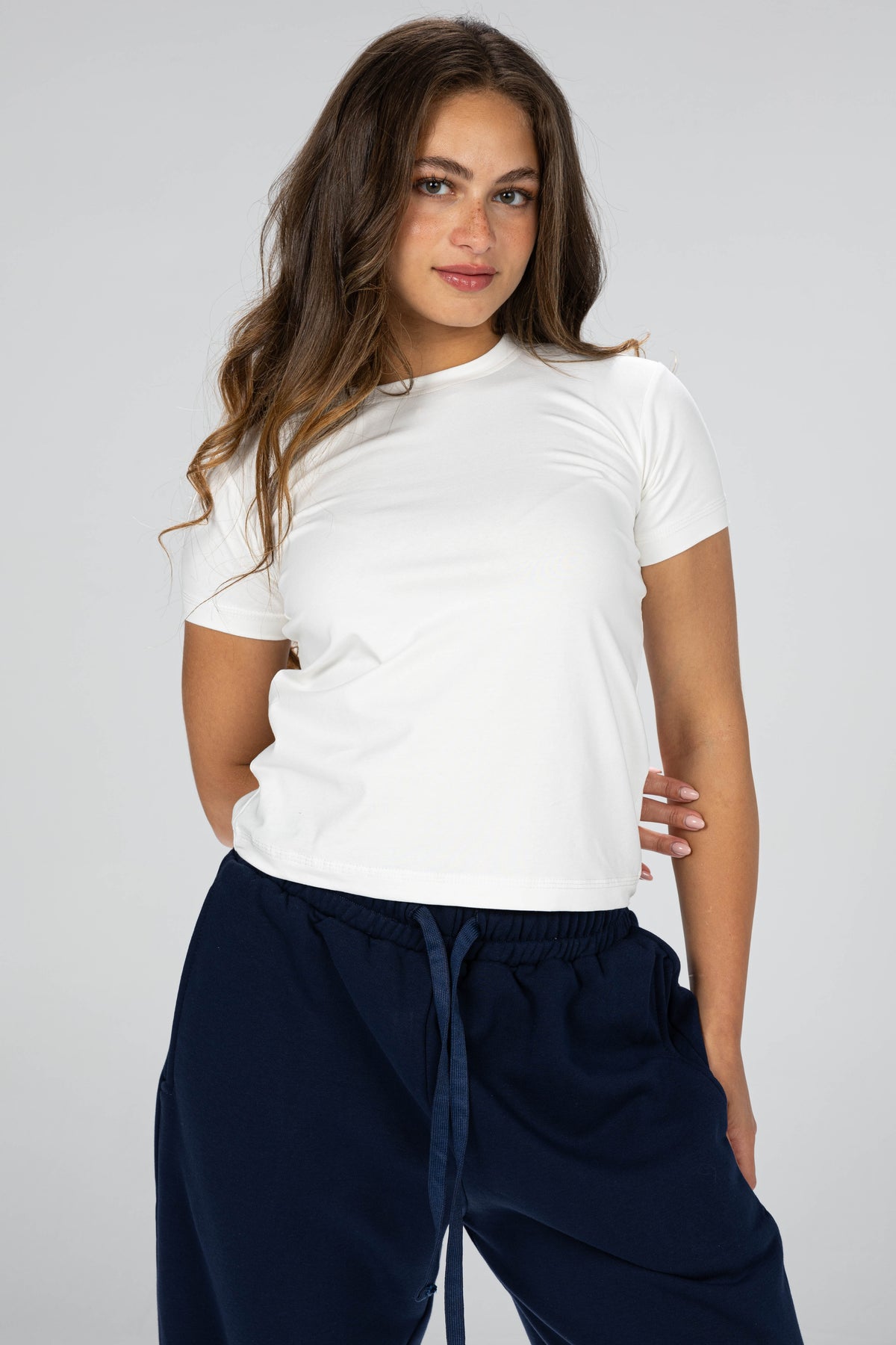 blank baby      tee - white