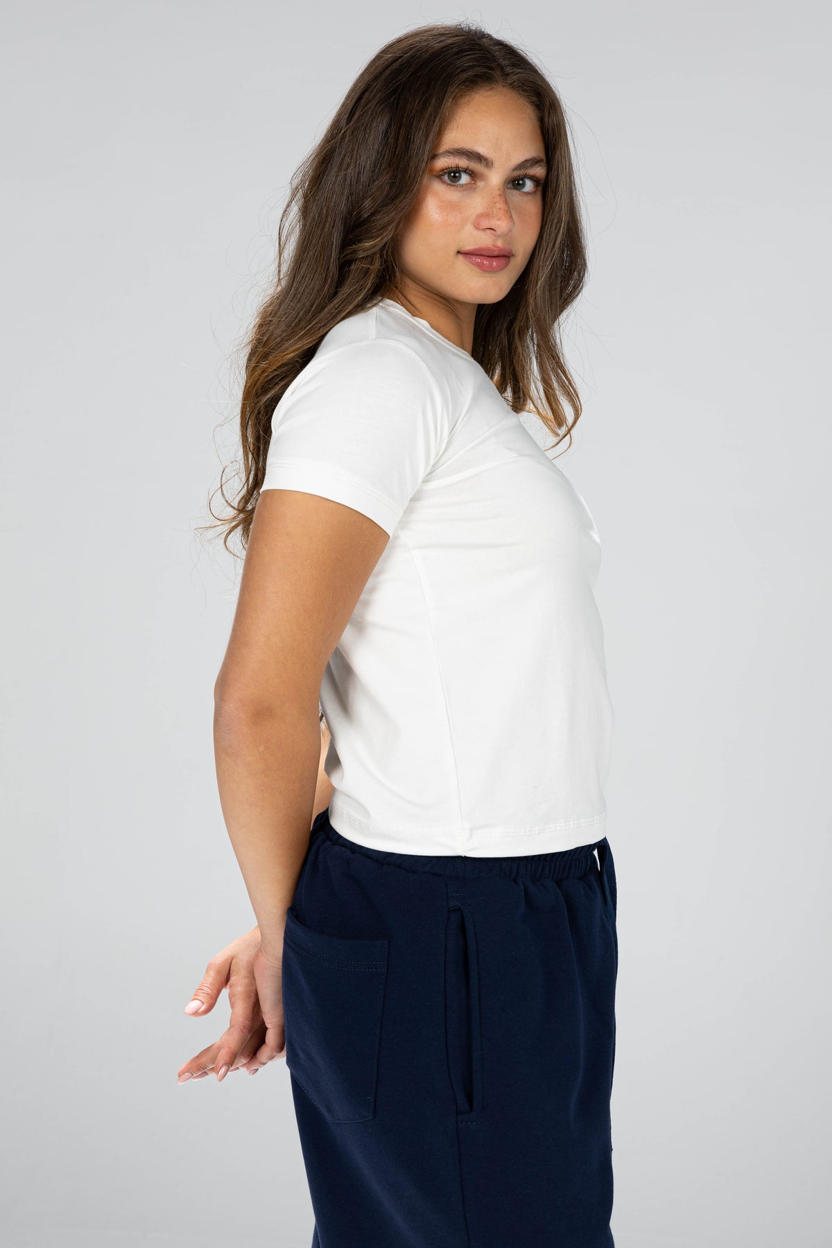 blank baby      tee - white