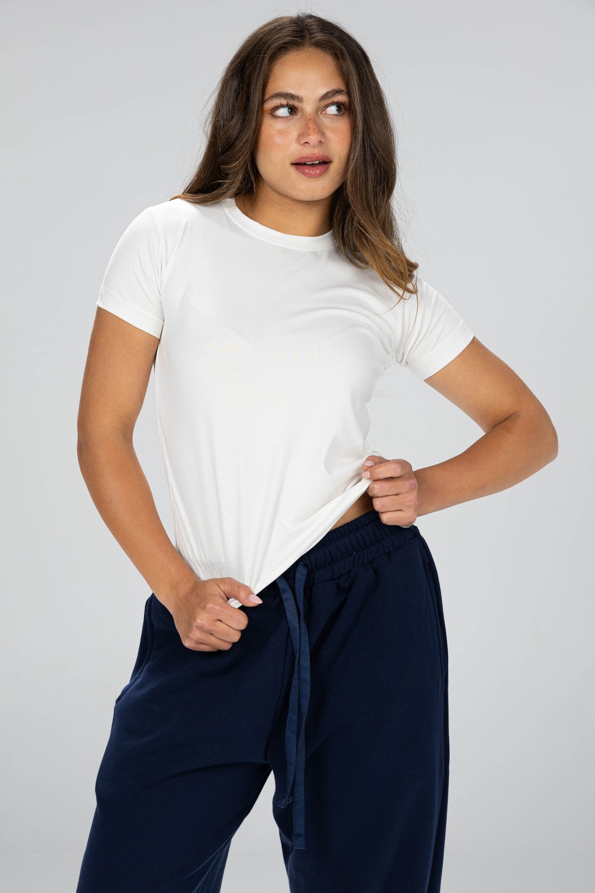 blank baby      tee - white