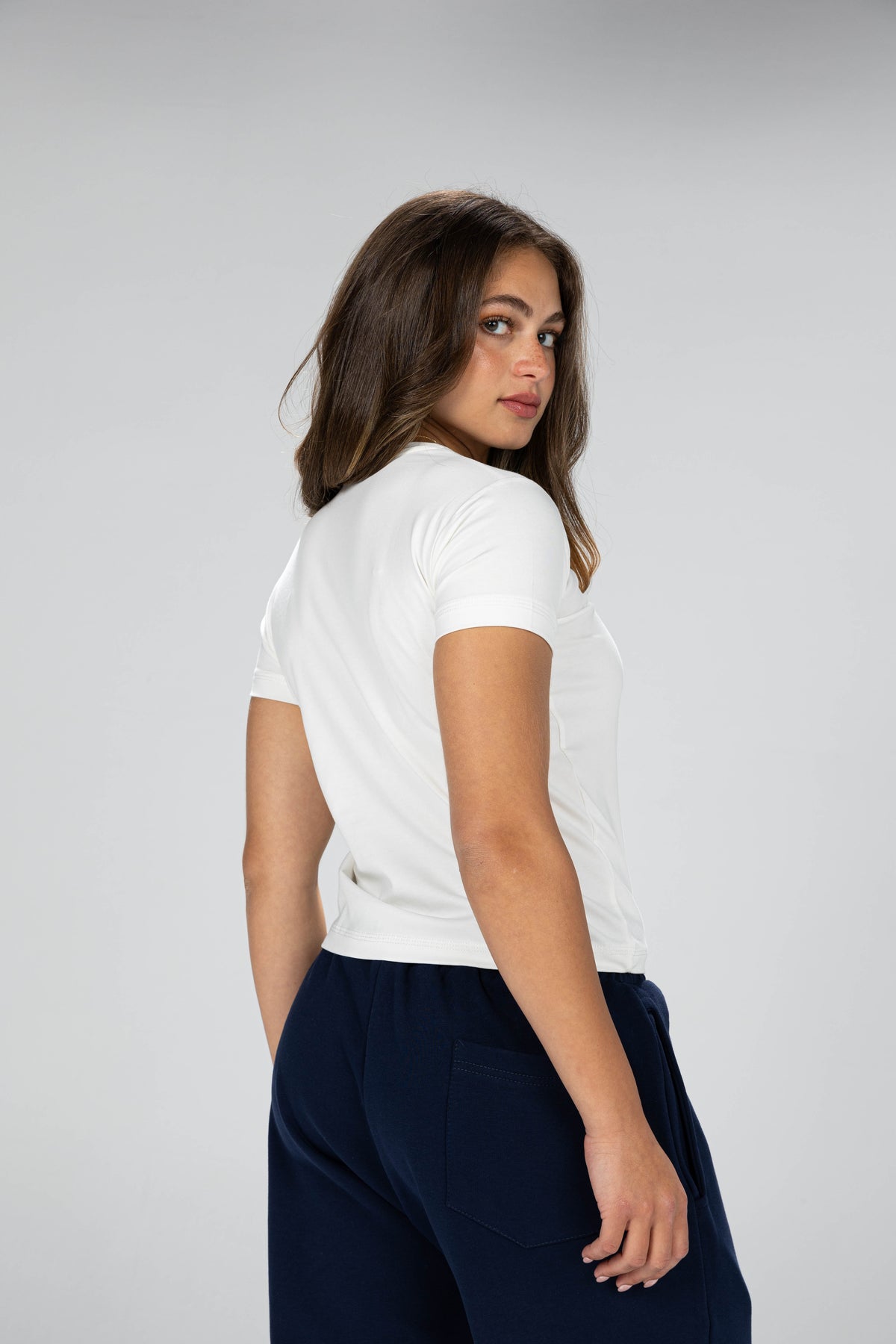 blank baby      tee - white