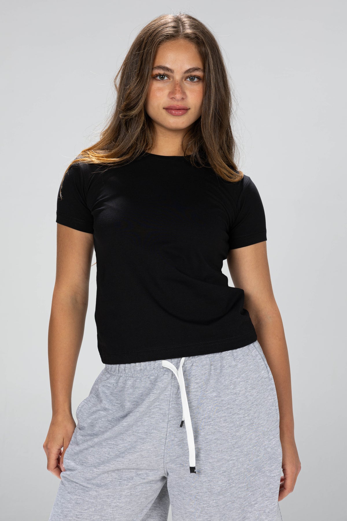 blank baby tee - Black