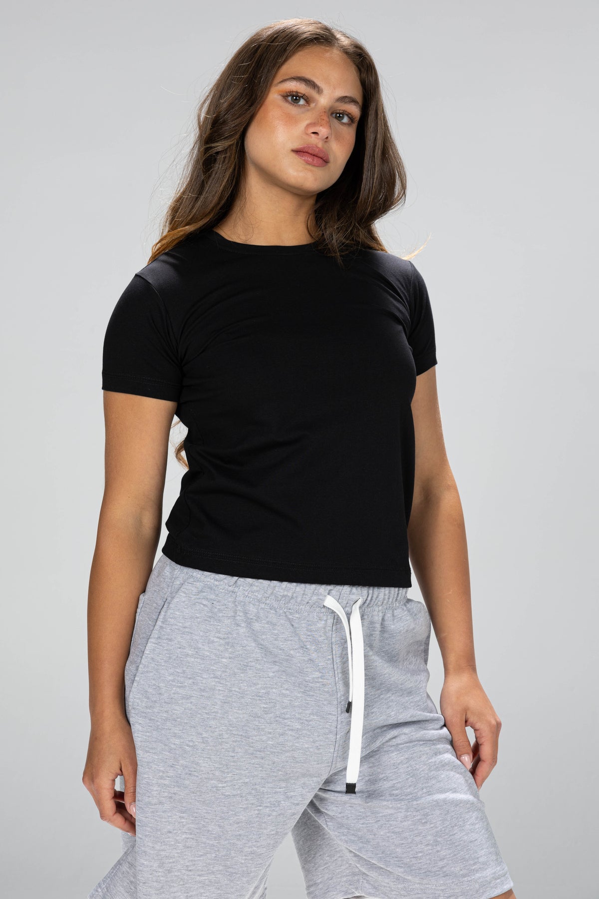 blank baby tee - Black