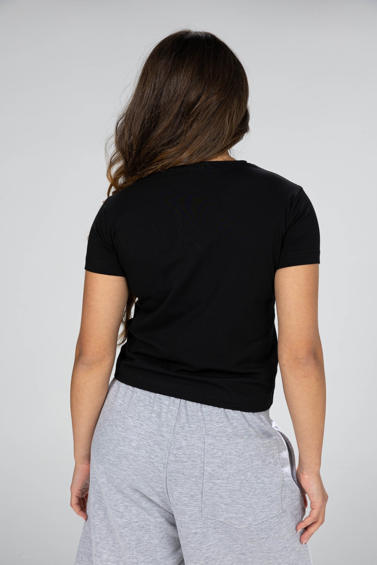 blank baby tee - Black