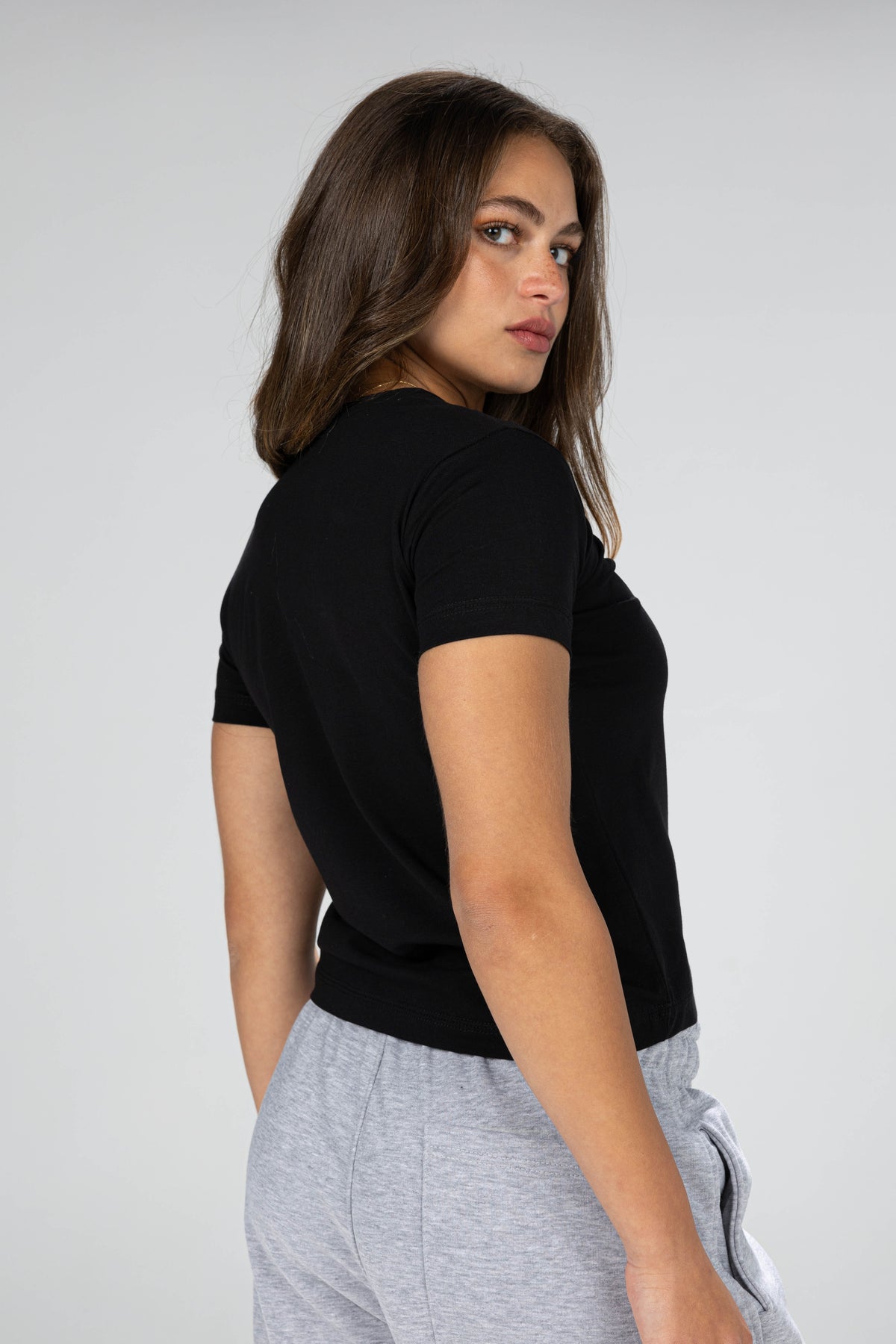 blank baby tee - Black